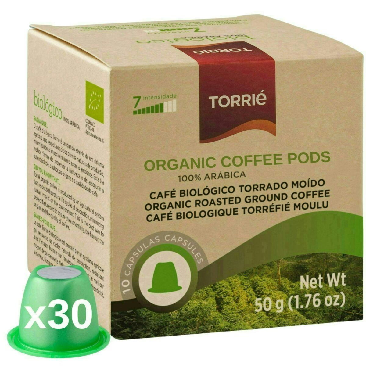 Organic Coffee Nespresso ® Compatible Capsules 30 Pods 2