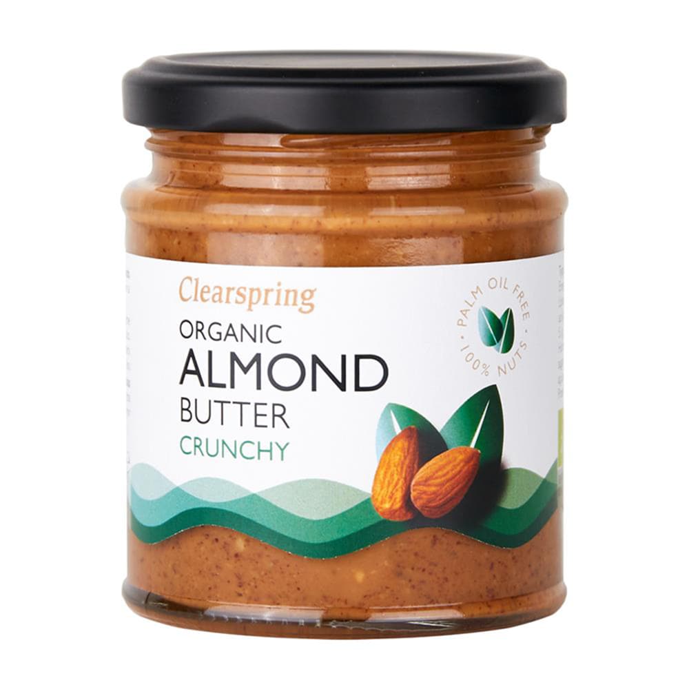 Organic-Crunchy-Almond-Butter-170g-Clearspring