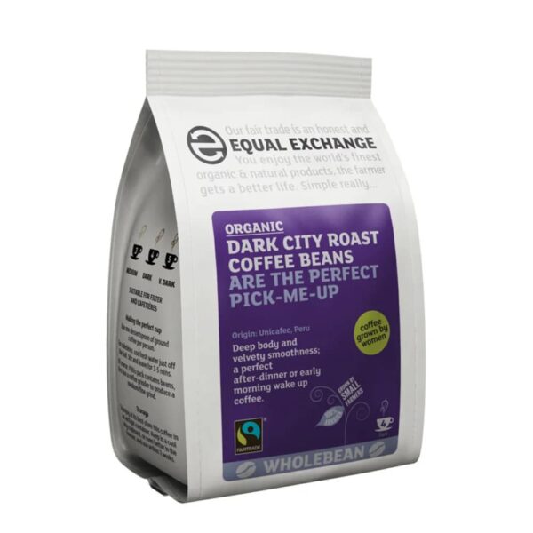 Organic-Dark-City-Roast-Coffee-Beans-200g-Equal-Exchange