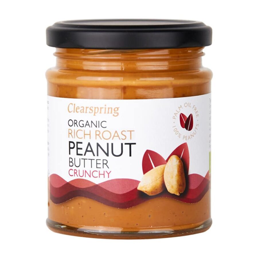 Organic-Rich-Roast-Crunchy-Peanut-Butter-170g-Clearspring
