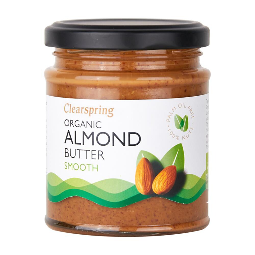 Organic-Smooth-Almond-Butter-170g-Clearspring