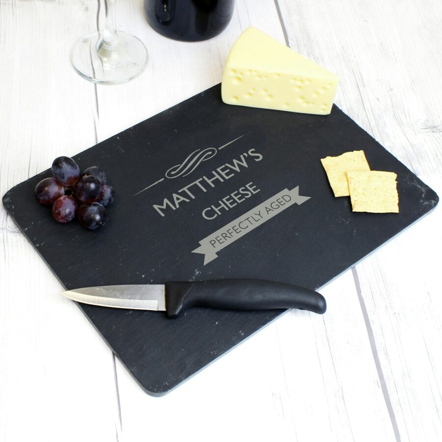 Personalised-Perfectly-Aged-Slate-Cheese-Board-Black