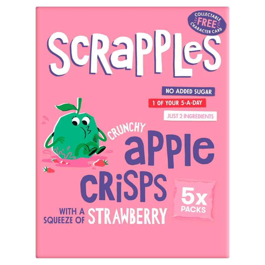 Scrapples-Crunchy-Apple-Crisps-with-a-squeeze-of-Strawberry-Multipack-5x12g