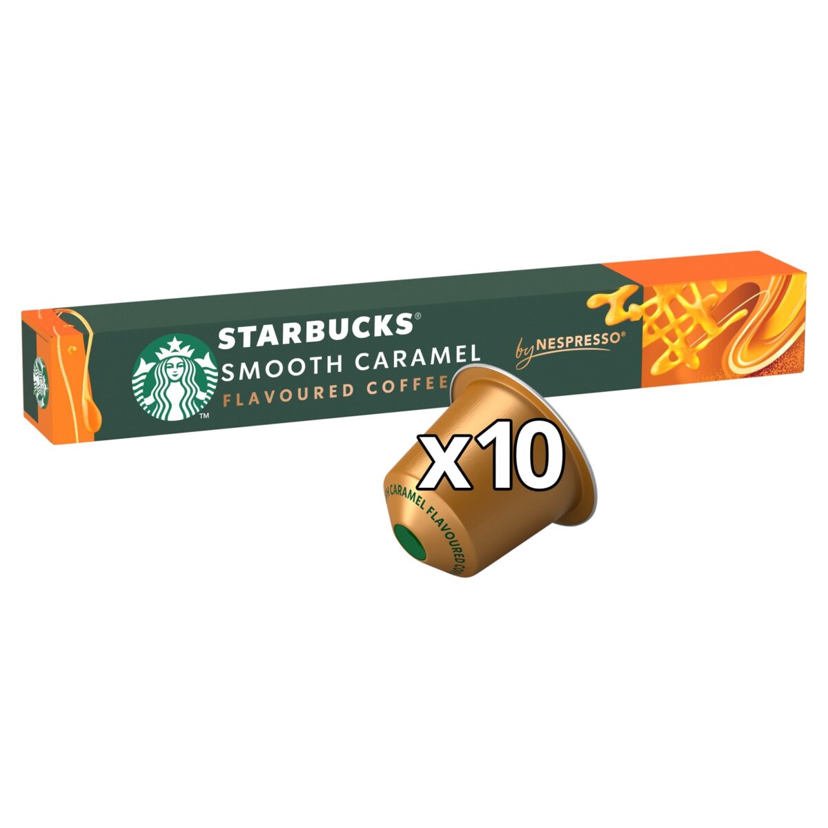 Starbucks Smooth Caramel Flavoured Coffee Pods X10 51g 1