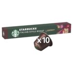 Starbucks By Nespresso Italian Style Roast 10 Coffee Pods 56g 1