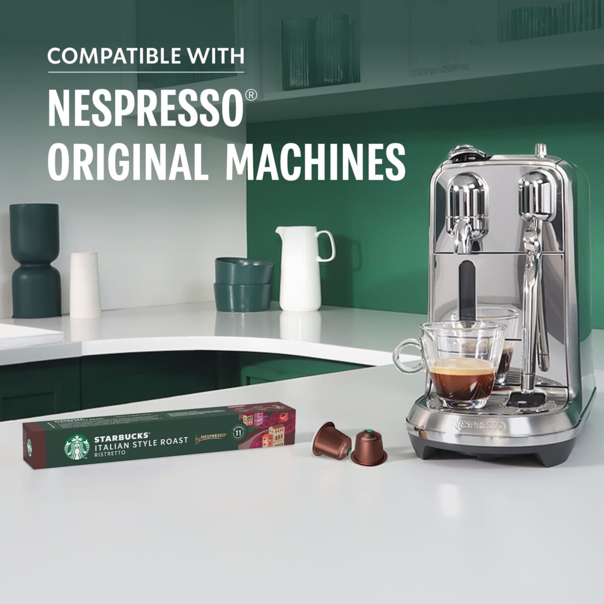 Starbucks By Nespresso Italian Style Roast 10 Coffee Pods 56g 2