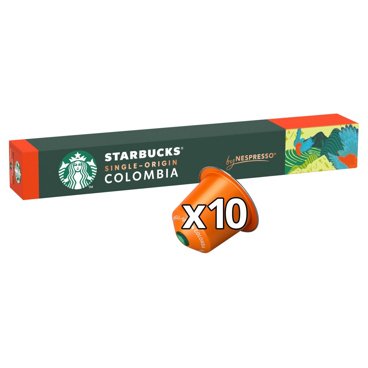 Starbucks By Nespresso Single Origin Colombia Espresso Coffee Pods X10 57g 1