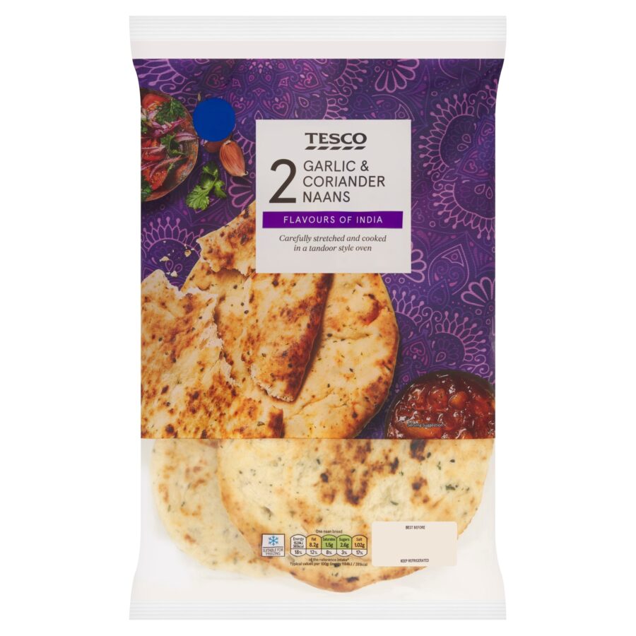 Tesco-2-Garlic-and-Coriander-Naans