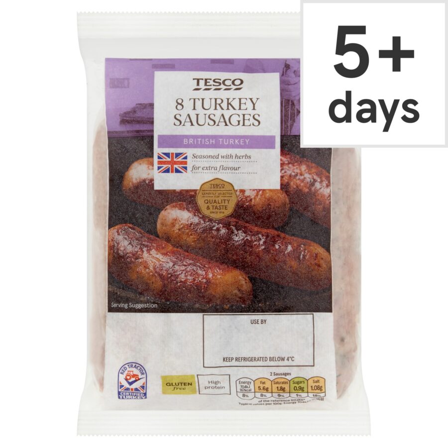 Tesco-8-Turkey-Sausages-454G
