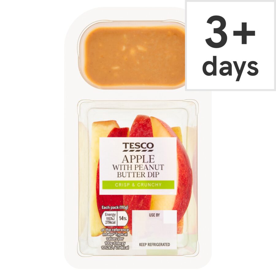 Tesco-Apple-With-Peanut-Butter-Dip-110G