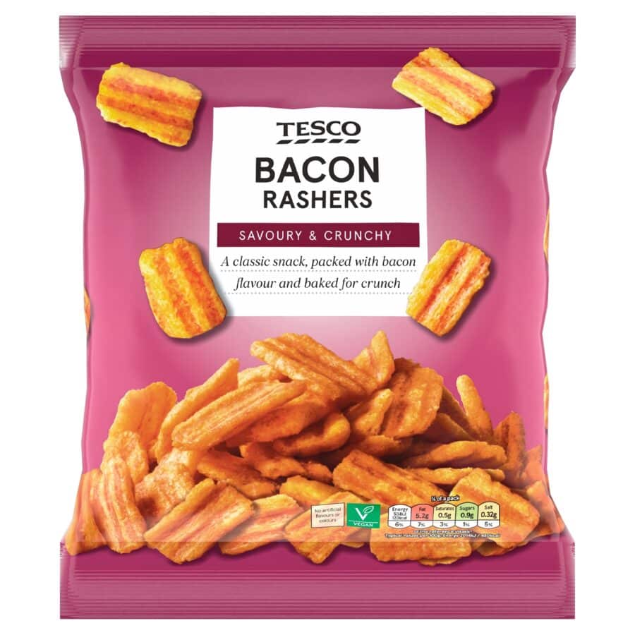 Tesco Bacon Rashers Snacks 150G