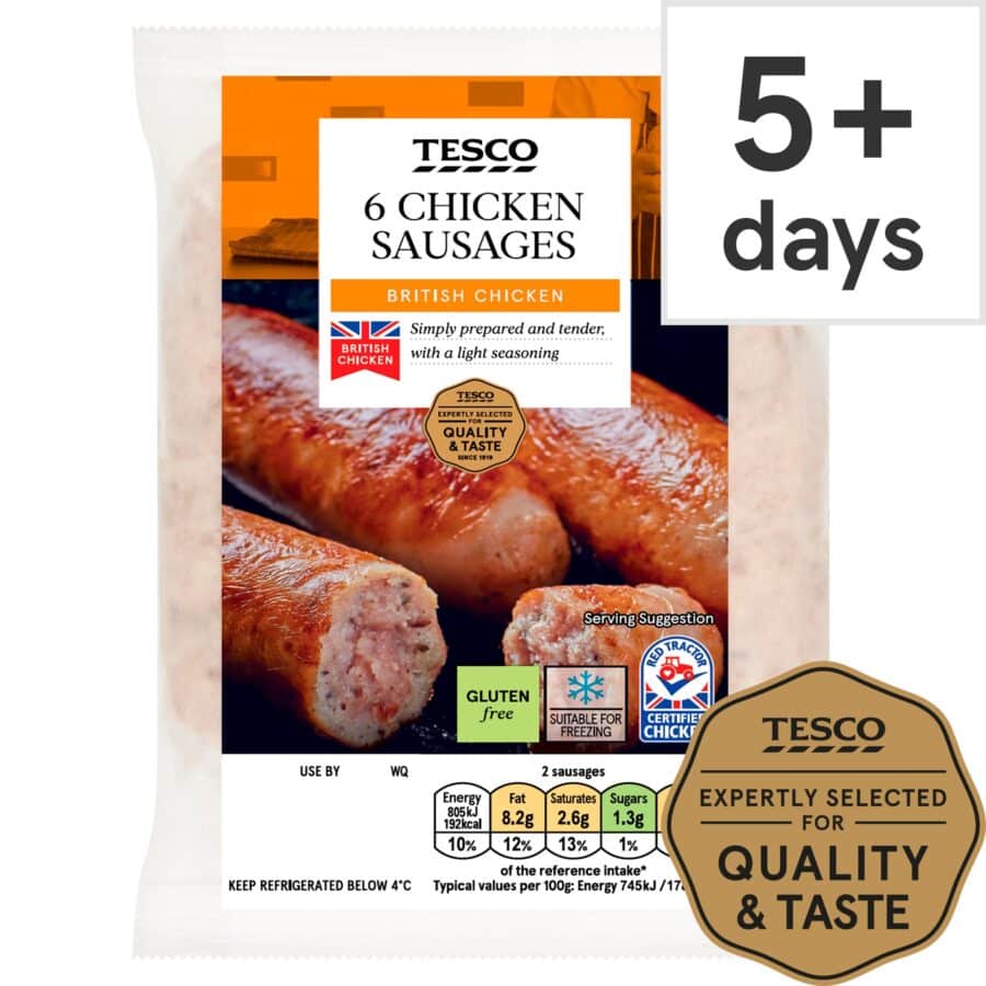 Tesco-British-Chicken-Sausages-6-Pack-400G