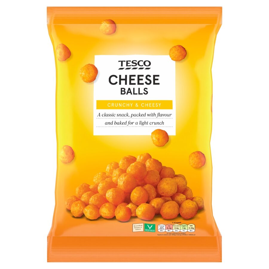 Tesco Cheese Balls Snacks 150G