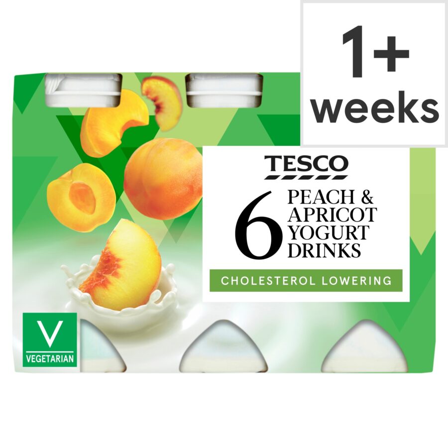 Tesco-Cholesterol-Lowering-Peach-Apricot-Yogurt-Drinks-6-x-100g
