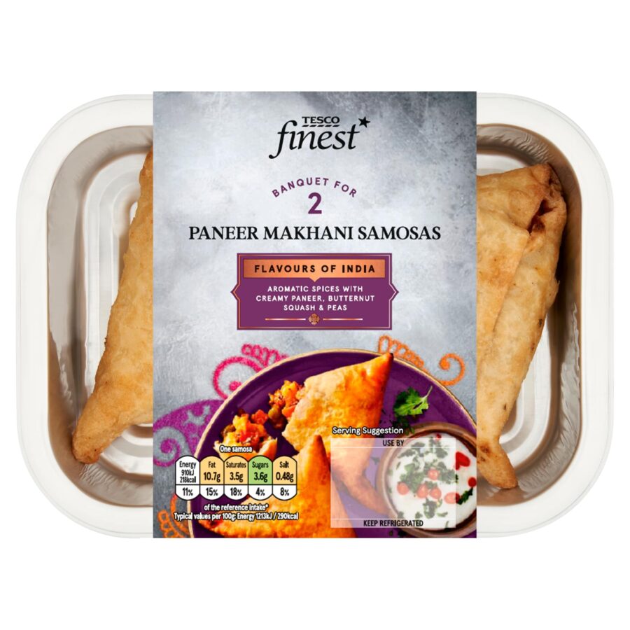Tesco-Finest-2-Paneer-Makhani-Samosa-150g