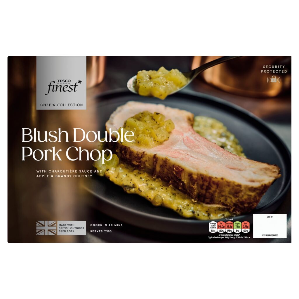 Tesco-Finest-Chefs-Collection-Double-pork-chop-with-charcuterie-and-apple-sauce-1025g