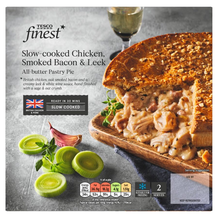 Tesco-Finest-Chicken-Bacon-Leek-Pie-500g