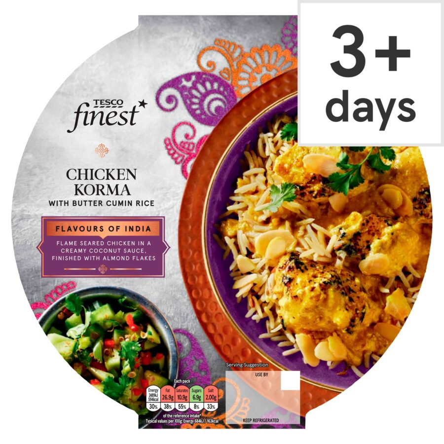 Tesco-Finest-Chicken-Korma-with-Butter-Cumin-Rice-400g