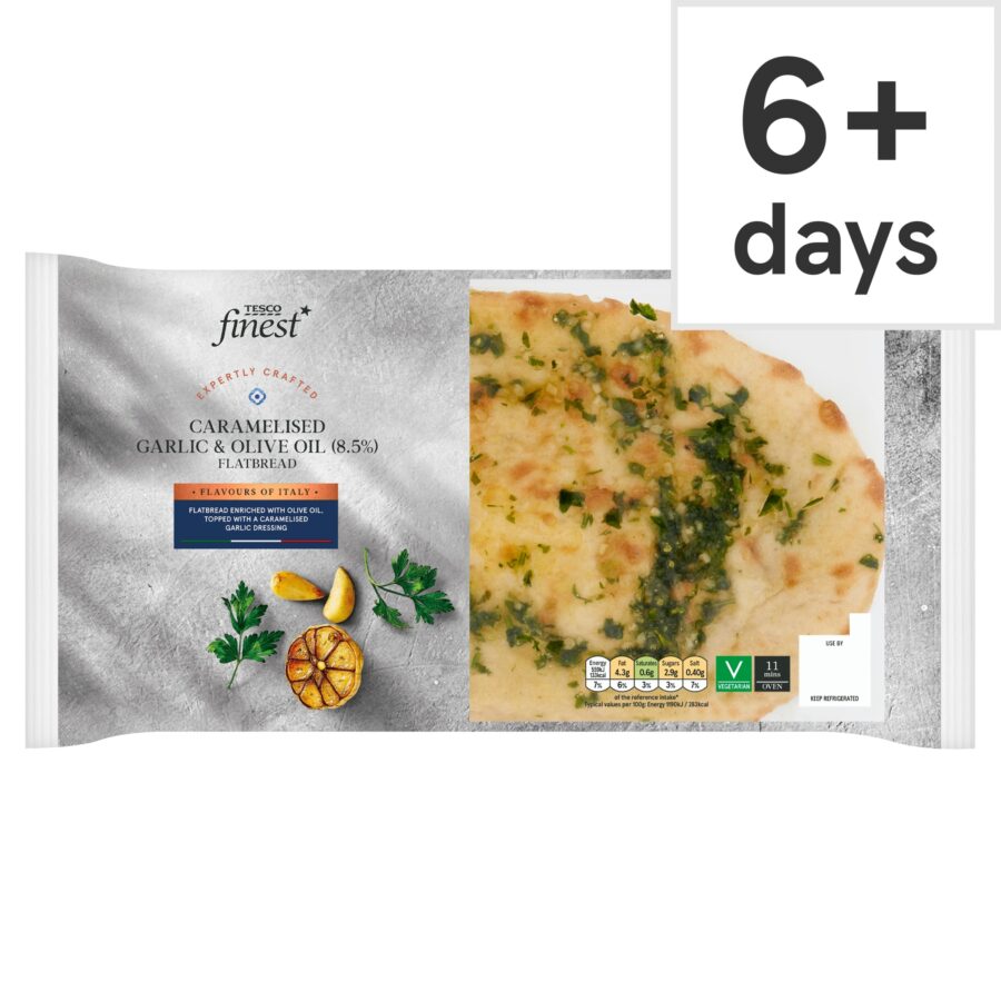 Tesco-Finest-Garlic-Extra-Virgin-Olive-Oil-Flatbread-200G