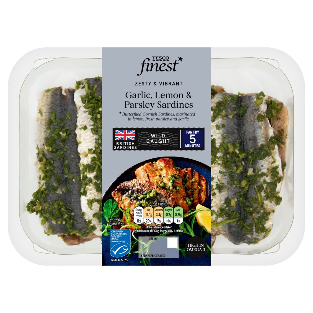 Tesco-Finest-Garlic-Lemon-and-Parsley-Marinaded-Sardines-288g