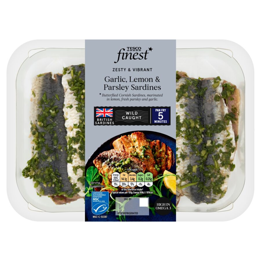 Tesco-Finest-Garlic-Lemon-and-Parsley-Marinaded-Sardines-288g