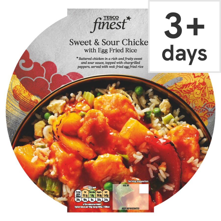 Tesco-Finest-Sweet-Sour-Chicken-Egg-Fried-Rice-400G