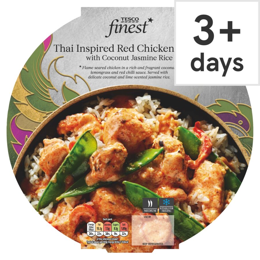 Tesco-Finest-Thai-Inspired-Red-Chicken-Curry-Rice-400G