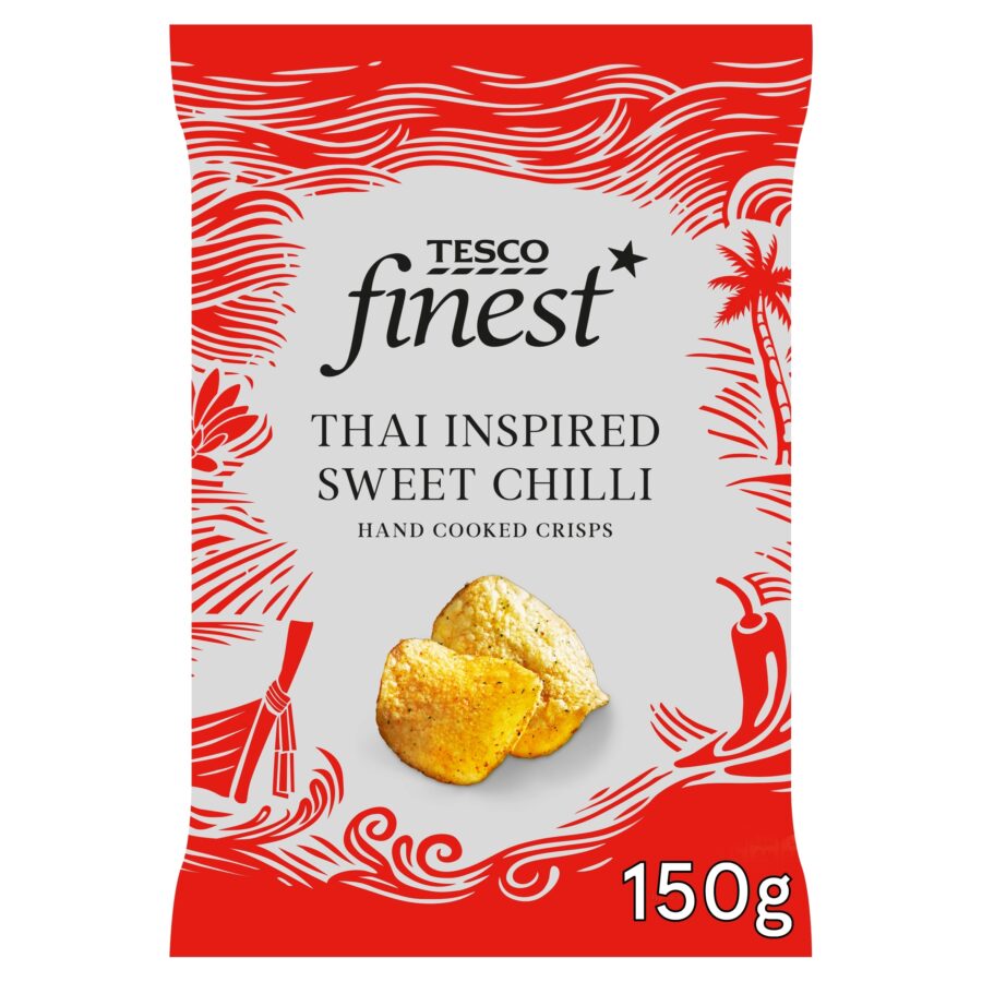 Tesco Finest Thai Inspired Sweet Chilli Crisps 150G