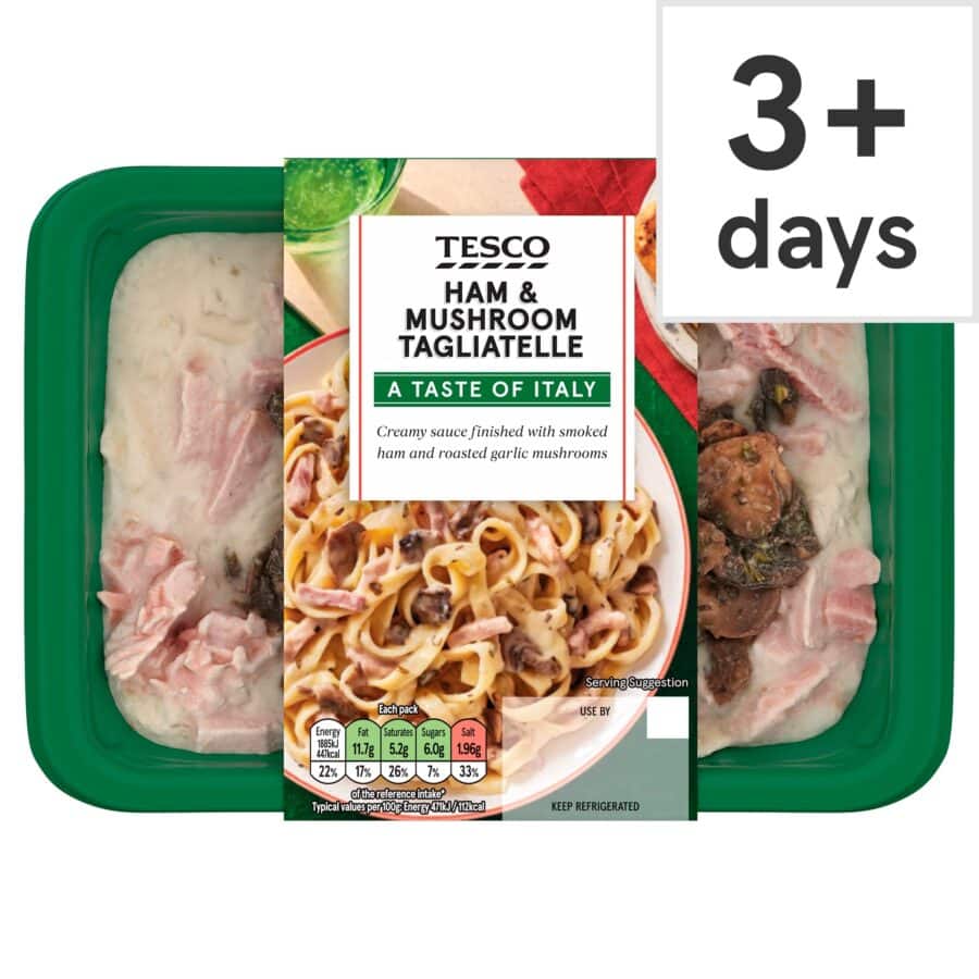 Tesco-Ham-Mushroom-Tagliatelle-400G