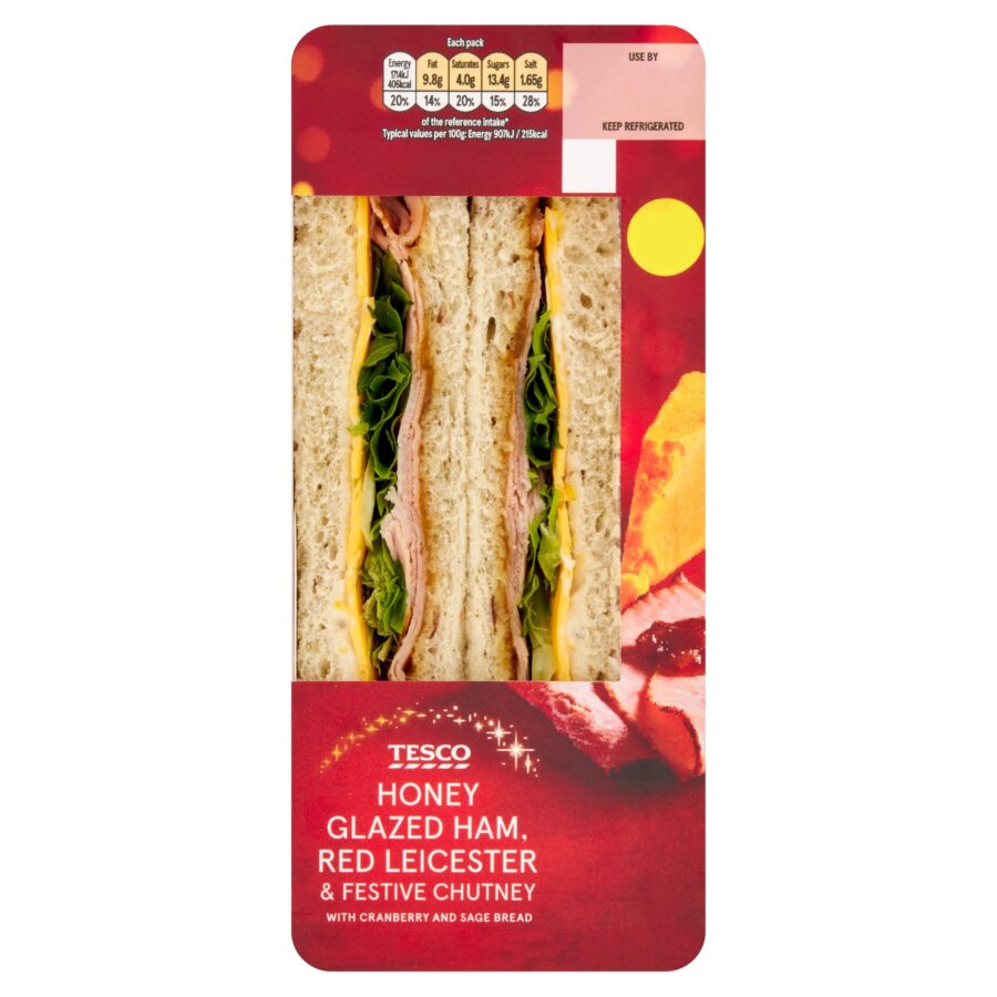 Tesco-Honey-Glazed-Ham-Red-Leicester-Festive-Chutney-Sandwich