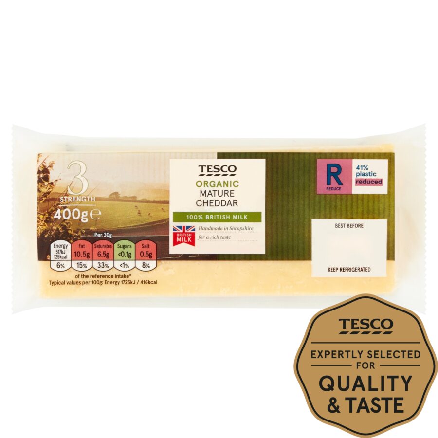 Tesco-Organic-Mature-Cheddar-400G