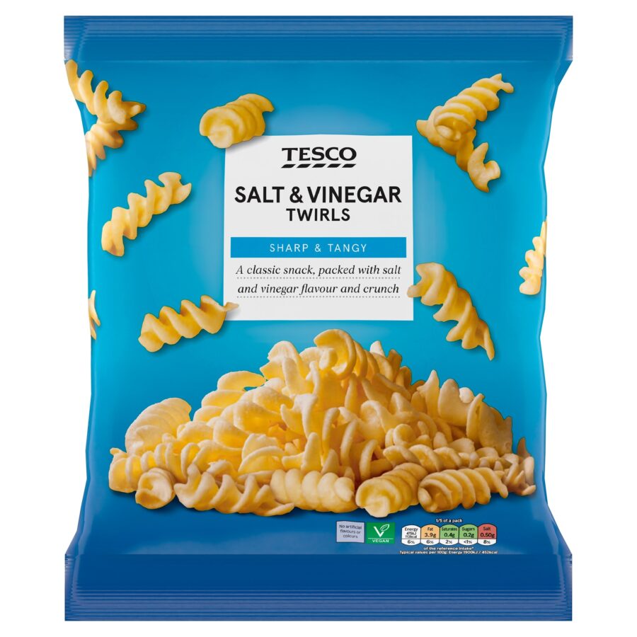 Tesco Salt & Vinegar Twirls 125g