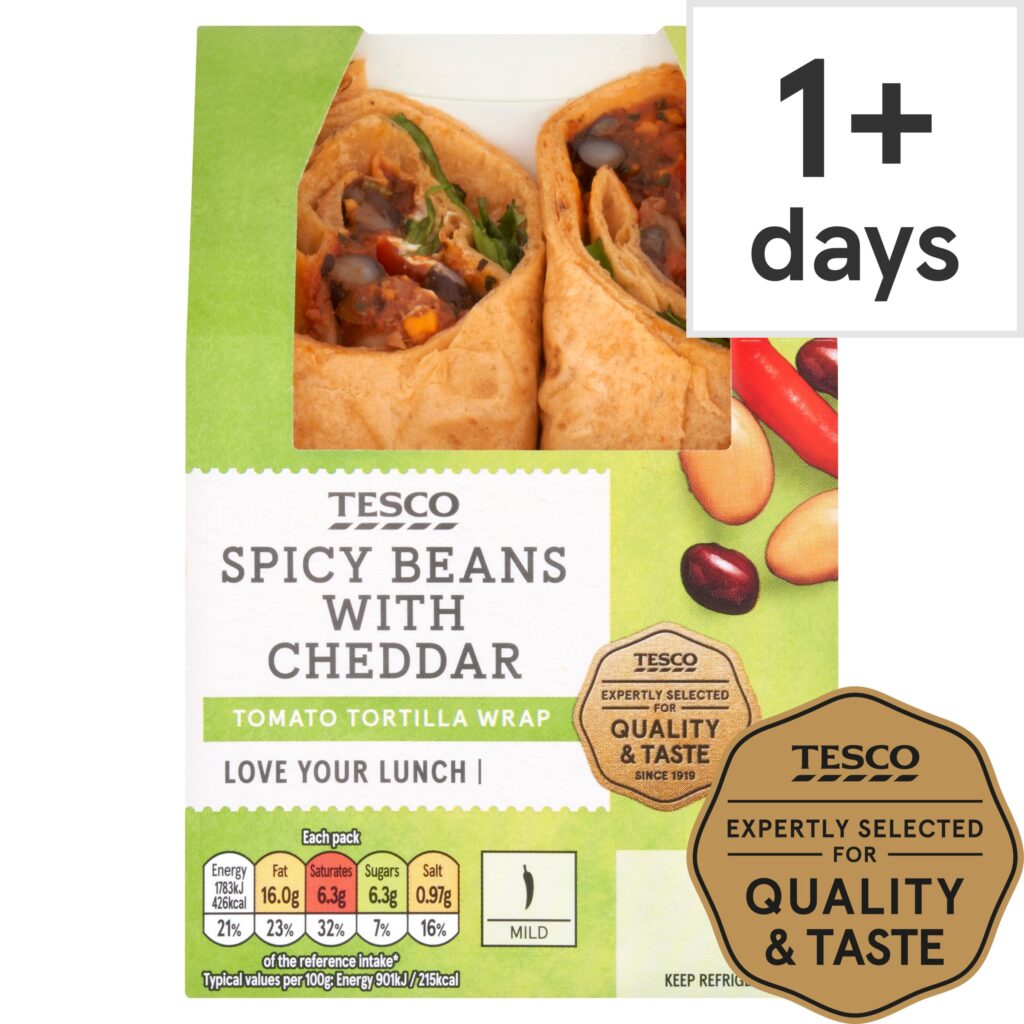 Tesco-Spicy-Bean-Wrap
