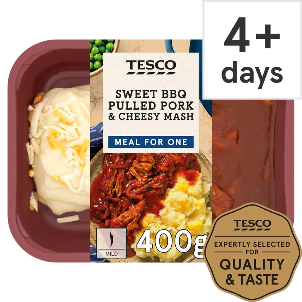 Tesco-Sweet-BBQ-Pulled-Pork-Cheesy-Mash-400g