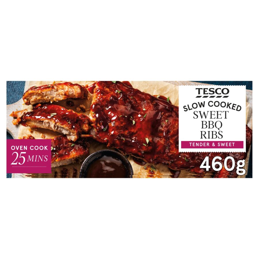 Tesco-Sweet-BBQ-Ribs-460g