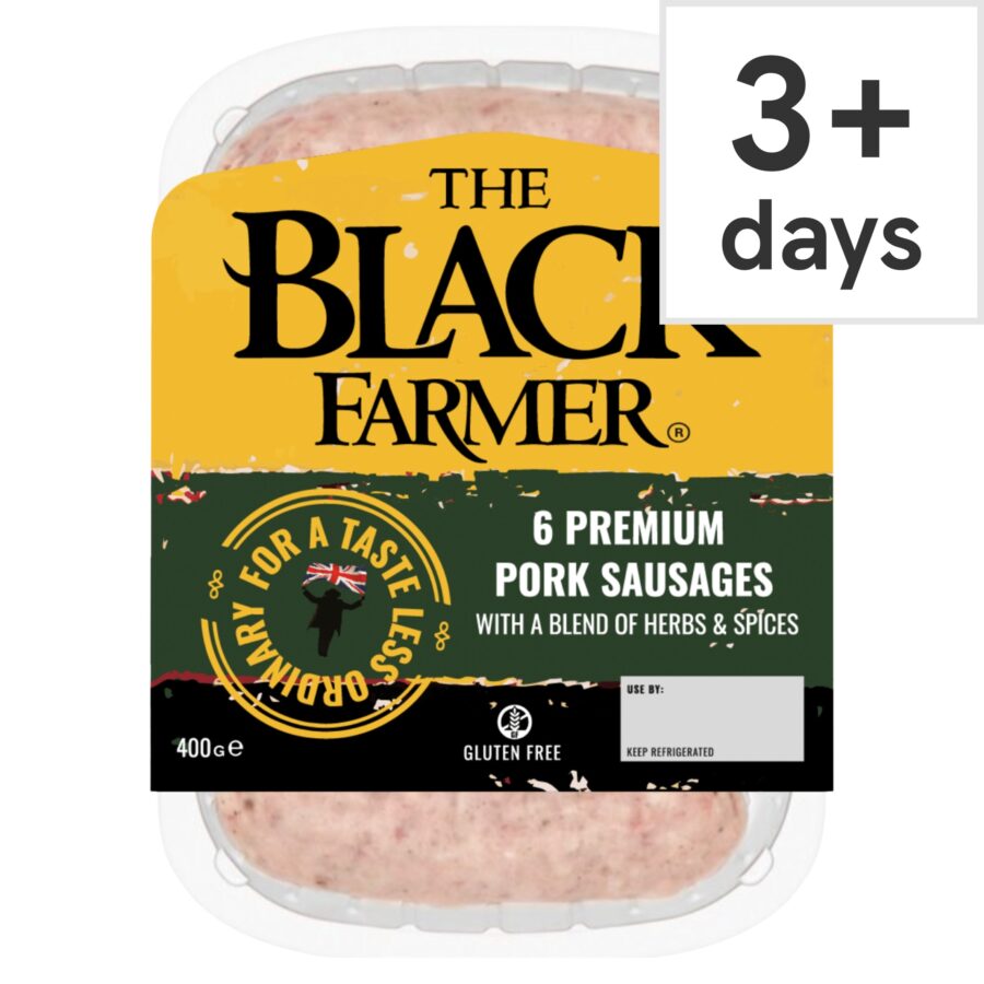 The-Black-Farmer-Premium-Pork-Sausages-6-Pack-400G