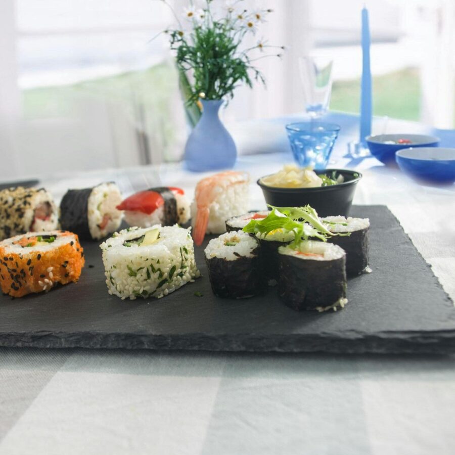 Van-Gogh-Slate-Dining-Food-Serving-Platter-Cheese-Board-Tray-22x16cm-24pcs-Grey-4