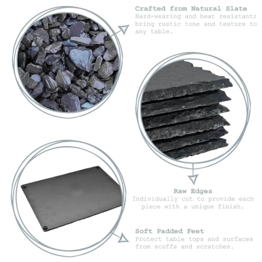 Van-Gogh-Slate-Dining-Food-Serving-Platter-Cheese-Board-Tray-22x16cm-6pc-Set-Grey-3