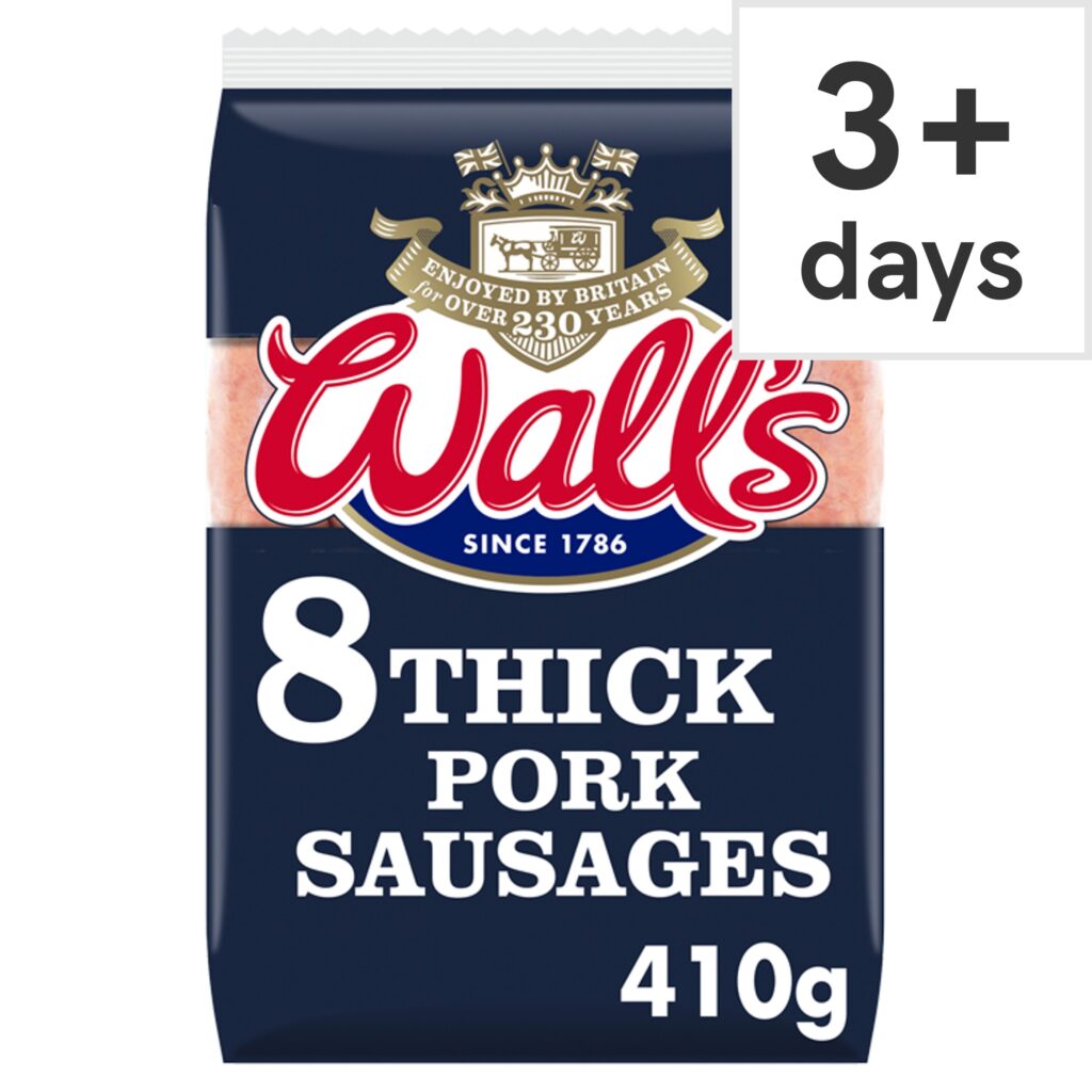 Walls-8-Thick-Pork-Sausages-410G