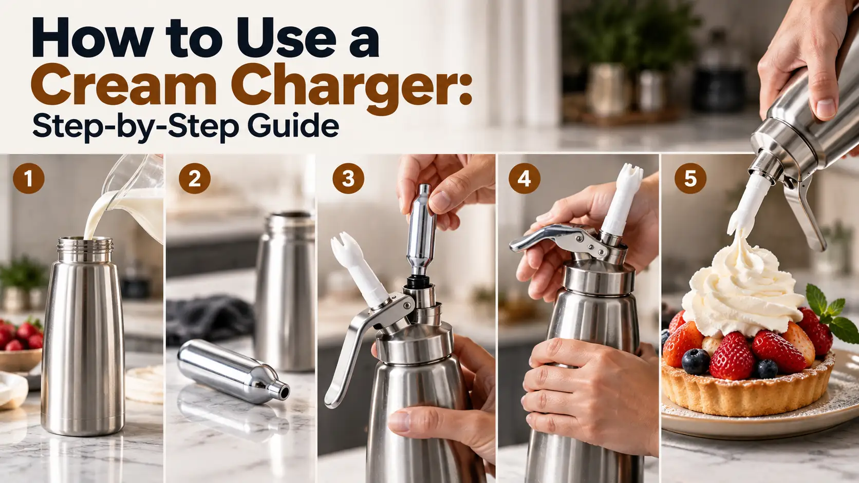 How to Use a Cream Charger